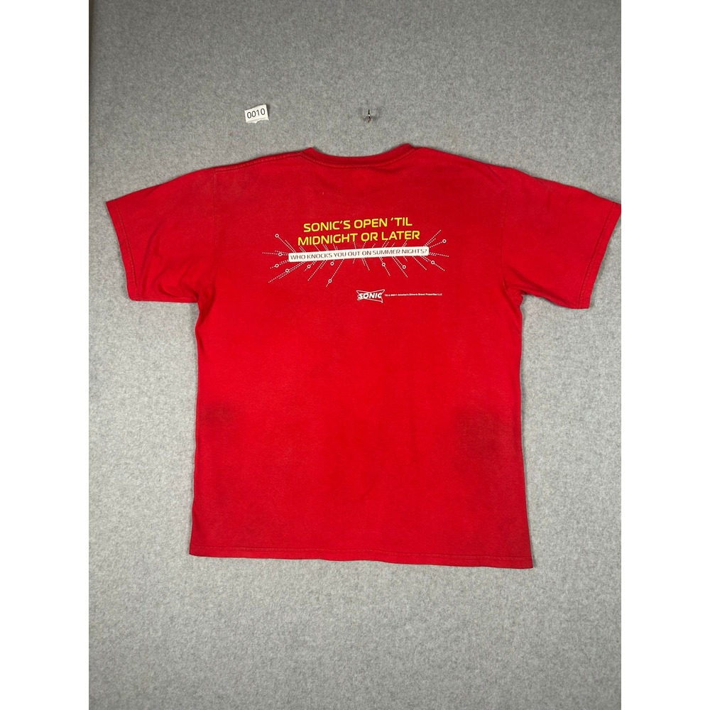 Sonic Drive-In Real Ice Cream Rumbles Graphic Tee Red Promo Size L - Picture 5 of 6